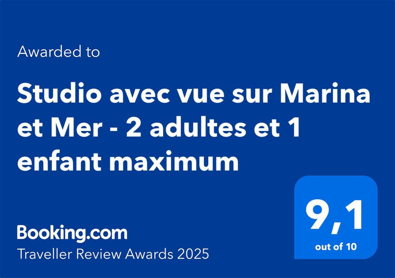Studio Avec Vue Sur Marina Et Mer - 2 Adultes Et 1 Enfant Maximum Mandelieu Exterior foto